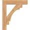 Ekena Millwork Merced Block Smooth Bracket w/ Offset Brace, Western Red Cedar, 5 1/2"W x 22"D x 26"H BKT0604X22X26MRC05SWR - alternate 2